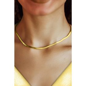 ENCİLİ SİLVER 925 Ayar 3,3 mm Gümüş İtalyan Ezme Model Kadın Kolye