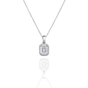 ENCİLİ SİLVER 925 Ayar Swarovski Model Gümüş Kolye