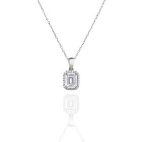 ENCİLİ SİLVER 925 Ayar Swarovski Model Gümüş Kolye