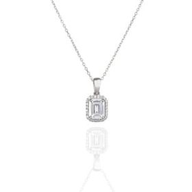 ENCİLİ SİLVER 925 Ayar Swarovski Model Gümüş Kolye