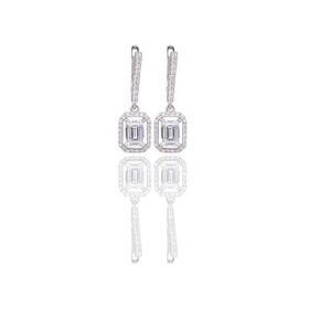 ENCİLİ SİLVER 925 Ayar Swarovski Model Gümüş Küpe