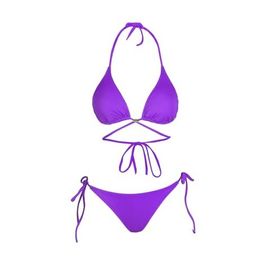 Endeep Beria Çapraz Bağlama Üçgen İpli Mor Kadın Bikini Takımı