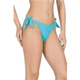 Endeep EP21760 Kadın Kalın Bağcıklı Mavi Bikini Altı