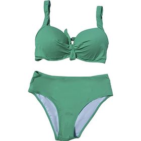 Endeep Kadın Büyük Beden Yeşil Bikini Takımı