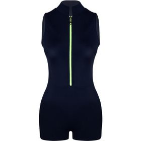 Endeep Kız Çocuk Şortlu Lacivert Yüzücü Bikini Takımı