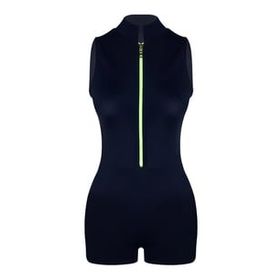 Endeep Kız Çocuk Şortlu Lacivert Yüzücü Bikini Takımı