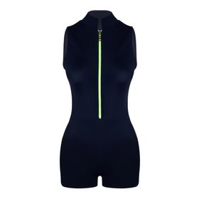 Endeep Kız Çocuk Şortlu Lacivert Yüzücü Bikini Takımı