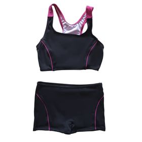 Endeep Kız Çocuk Şortlu Siyah Yüzücü Bikini Takımı