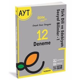 Endemik 2022 AYT Türk Dili ve Edebiyatı Sosyal Bilimler 12 Deneme Sınavı