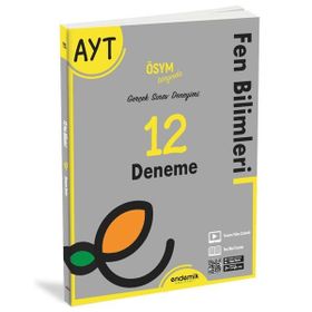 Endemik Yayınları 2022 AYT Fen Bilimleri 12 Deneme Sınavı