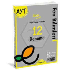 Endemik Yayınları 2022 AYT Fen Bilimleri 12 Deneme Sınavı