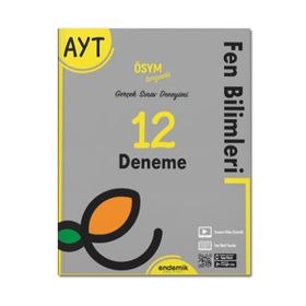 Endemik Yayınları 2022 AYT Fen Bilimleri 12 Deneme Sınavı