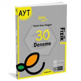 Endemik Yayınları 2022 AYT Fizik 30 Deneme Sınavı