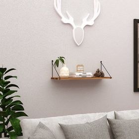 Endpa Armoni 1 30x72 cm Yerli Ceviz Raflı Set