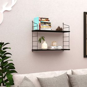 Endpa Armoni 2 20x72 cm Siyah Raflı Set
