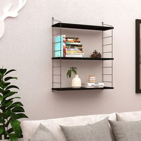 Endpa Armoni 20x72 cm Siyah 3 Raflı Set