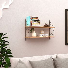 Endpa Seramoni 20x72 cm Antik Çam 2 Raflı Set