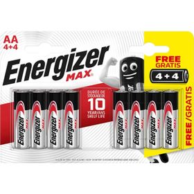 Energizer Alkaline Max AA 4+4 Kalem Pil