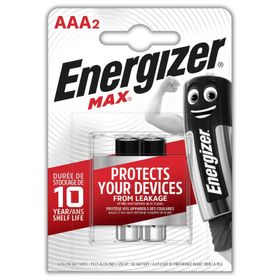 Energizer Alkaline Max AAA 2'li İnce Kalem Pil