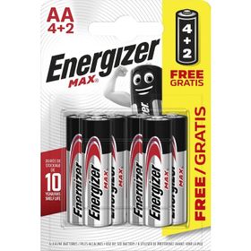 Energizer Max Alkaline AA Kalem Pil 4+2 AA-LR6