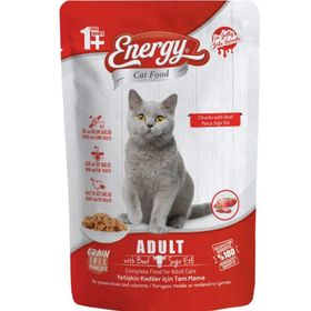 Energy 12x85 gr Sığır Etli Kedi Maması