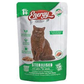 Energy 12x85 gr Somonlu Kısırlaştırılmış Kedi Maması