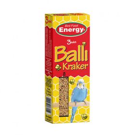 Energy 3'lü Paket Ballı Muhabbet Kuşu Krakeri
