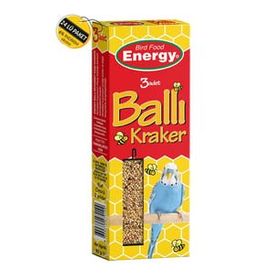 Energy 3'lü Paket Ballı Muhabbet Kuşu Krakeri