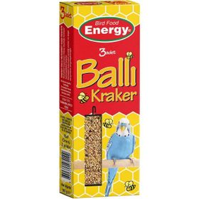 Energy 3'lü Paket Ballı Muhabbet Kuşu Krakeri