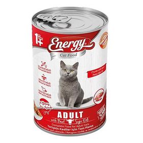 Energy 400 gr Sığır Etli Yetişkin Yaş Konserve Kedi Maması