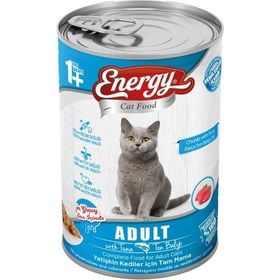 Energy 400 gr Ton Balıklı Yetişkin Yaş Konserve Kedi Maması