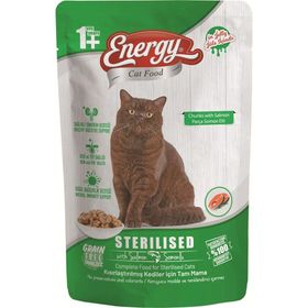Energy 6x85 gr Somonlu Kısırlaştırılmış Kedi Maması