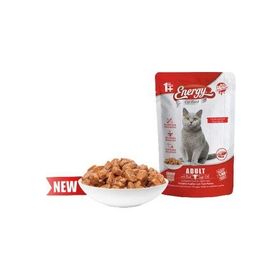 Energy 85 gr Sığır Etli Yetişkin Yaş Pouch Kedi Maması