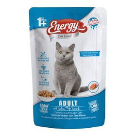 Energy 85 gr Somonlu Yetişkin Yaş Pouch Kedi Maması