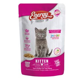 Energy 85 gr Tavuklu Yavru Yaş Pouch Kedi Maması
