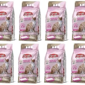 Energy 8x5 lt Pudra Kokulu Süper Premium Bentonit Kedi Kumu