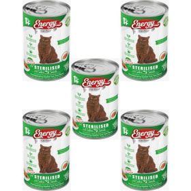 Energy Cat Food Somonlu Kısırlaştırılmış 5x400 gr Kedi Maması