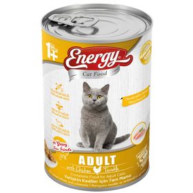 Energy Cat Food Tavuklu Yetişkin Konserve Islak 80x400 gr Kedi Maması