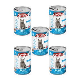 Energy Cat Food Ton Balıklı Yetişkin Islak 5x400 gr Kedi Maması