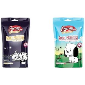 Energy Dost Maması Tavuklu 100 gr Kuru Kedi Maması + Dost Maması Etli 125 gr Kuru Köpek Maması
