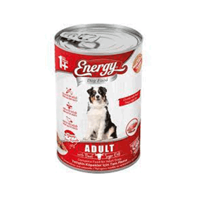 Energy Sığır Etli Konserve 12x400 gr Yetişkin Köpek Maması