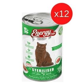 Energy Somonlu 4x400 gr Kısırlaştırılmış Konserve Kedi Maması
