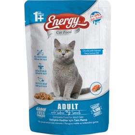 Energy Somonlu Islak 24x85 gr Kedi Maması