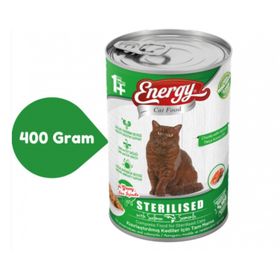 Energy Somonlu Kısırlaştırılmış Konserve Yetişkin 6x400 gr Kedi Maması