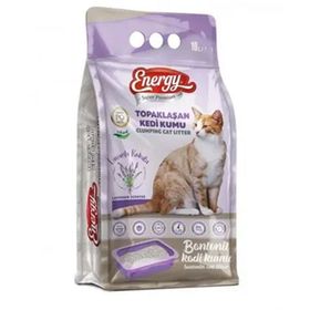 Energy Super Premium Lavanta Kokulu Bentonit 2x10 lt Topaklaşan Kedi Kumu