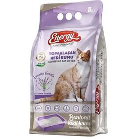 Energy Super Premium Lavanta Kokulu Bentonit 2x5 lt Topaklaşan Kedi Kumu