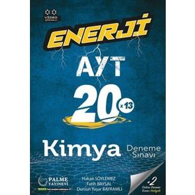 Enerji AYT Kimya 20 Deneme Sınavı Palme Yayınları