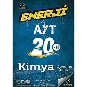 Enerji AYT Kimya 20 Deneme Sınavı Palme Yayınları