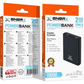 Enerx ENR-P10C 10.000 mAh 2.1 Amper Beyaz Powerbank