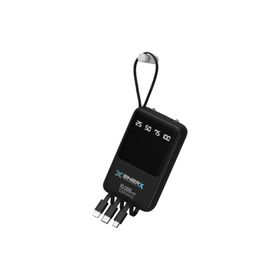 Enerx ENR-P10DC 10.000 mAh 2.0 Amper Dahili Kablolu Siyah Powerbank